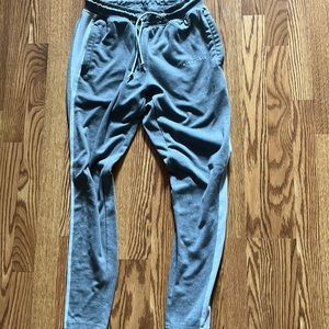 Alphalete Gray and White Jogger